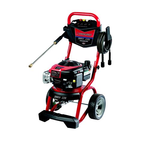 Troy bilt 850 ex pressure washer manual - Maintenance free axial cam pump with Easy Start technology allows high pressure output with low effort starting. 2.5 GPM (gallons per minute) provides greater flow to wash the dirt away and the 4 quick connect …